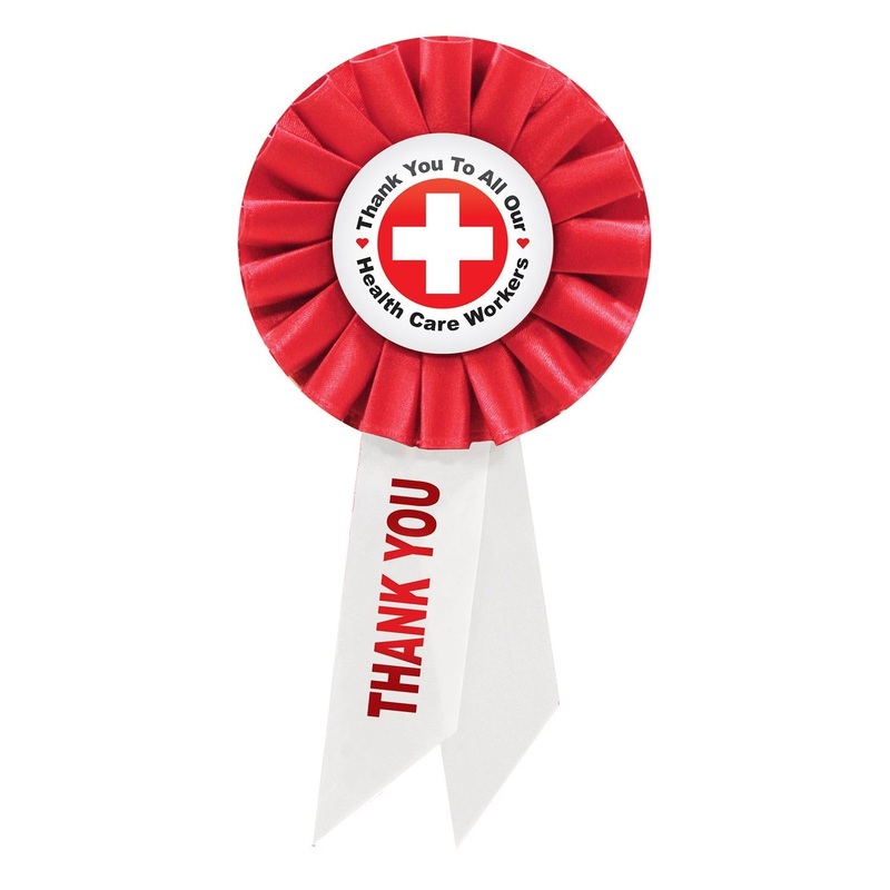 6 Pack Bulk TY To All Our Health Care Workers Rosette