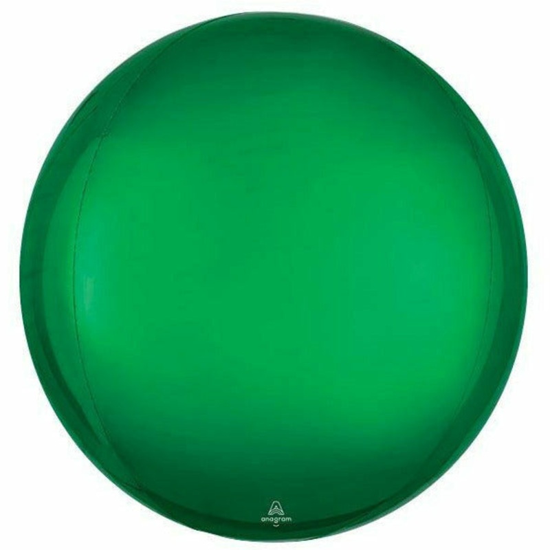 088 16″ SOLID GREEN ORBZ BALLOON