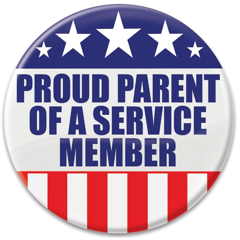 6 Pack Bulk Proud Parent Of A Service Member Button
