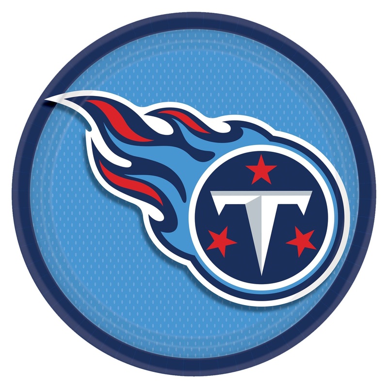 Tennessee Titans 9″ Round Plates