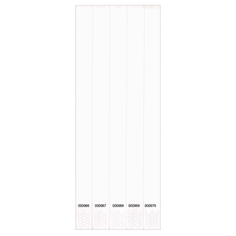 100 ct. Solid White Wristbands