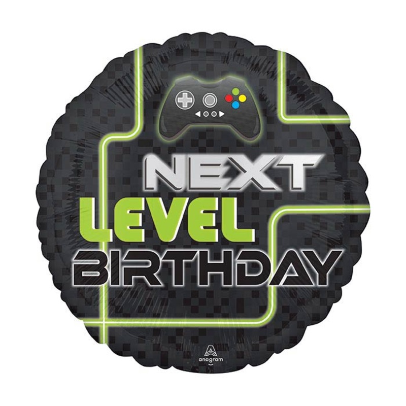 17″ PKG NEXT LEVEL BIRTHDAY GAMING