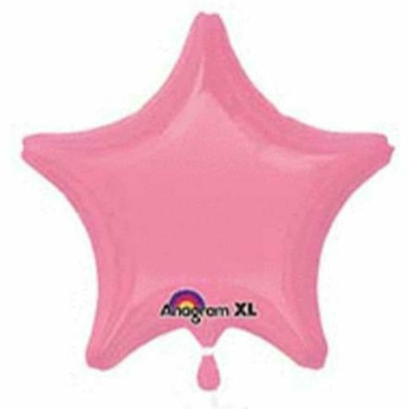 014 19″ Bright Bubblegum Pink Star Foil
