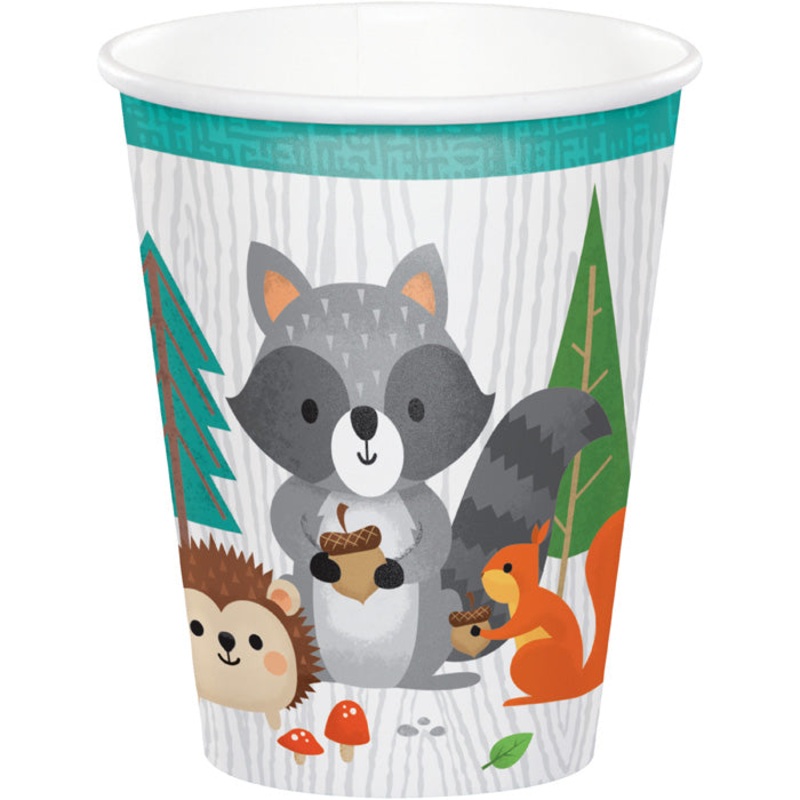 Wild One Woodland Paper Cups (8/Pkg)