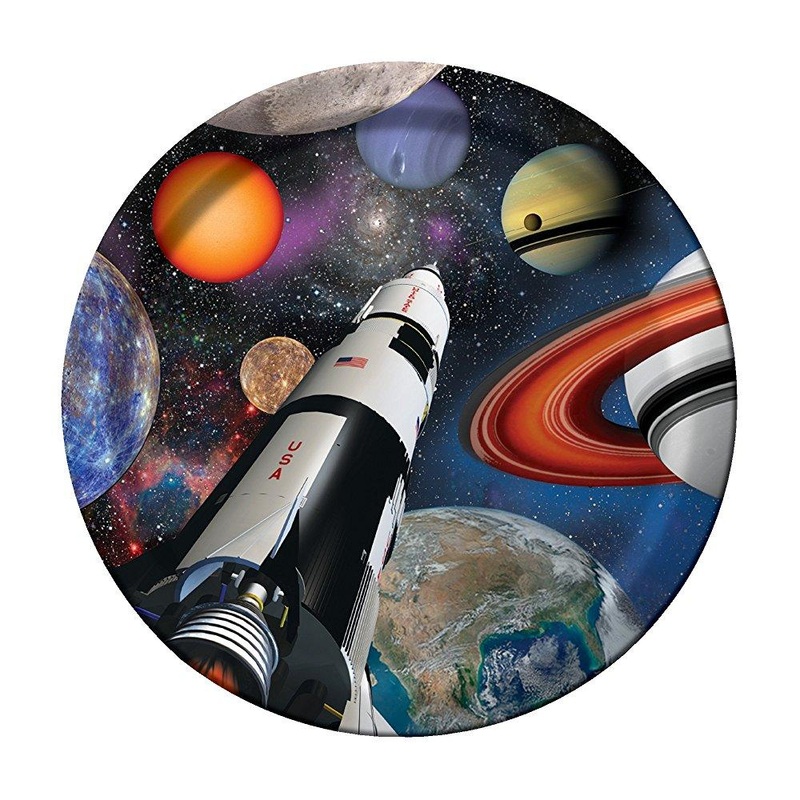 9 in. Outer Space Paper Lunch & Dinner Plates – 8 pcs