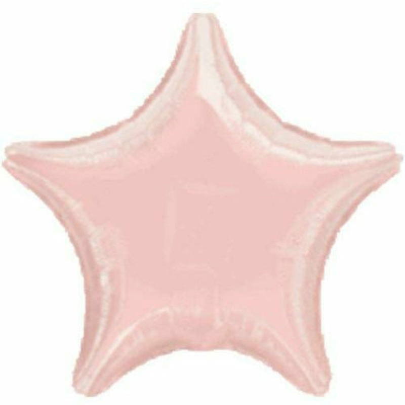 013 19″ Pearl Pink Metallic Star Foil