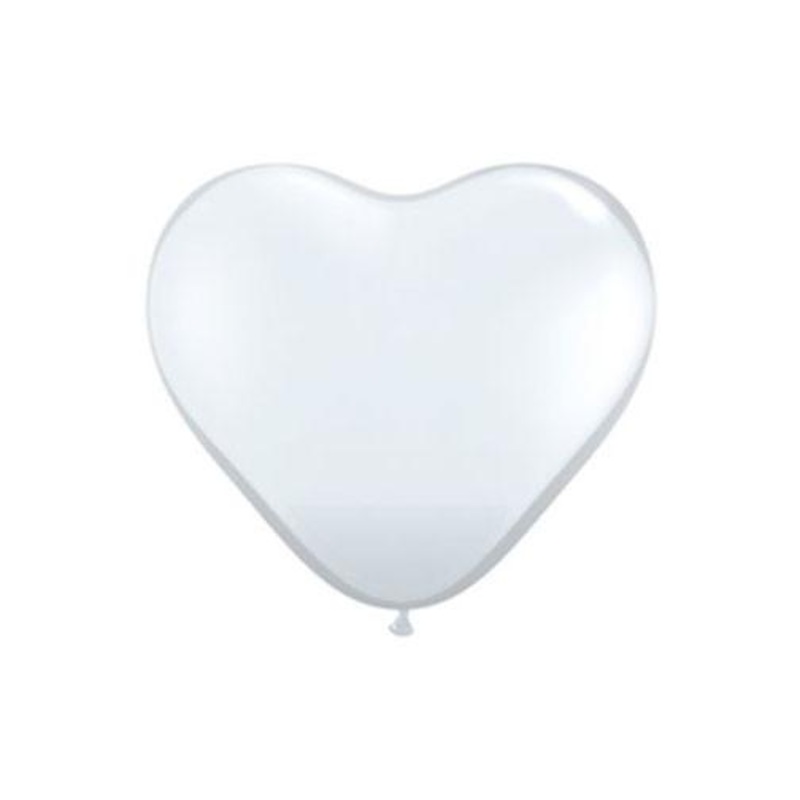 Tiny Heart Balloon, White