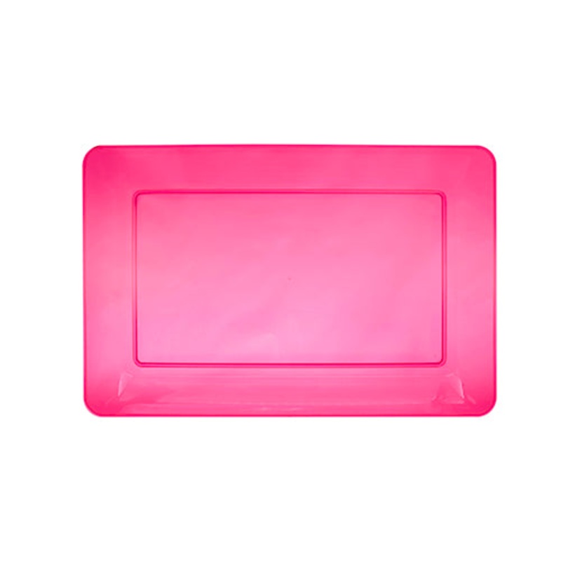 12 X 18 RECTANGULAR HEAVY DUTY TRAYS- NEON PINK