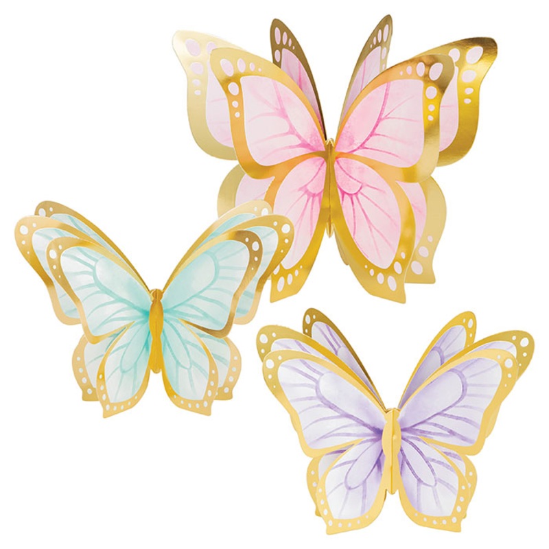 18 pc Bulk Butterfly Shimmer Centerpieces