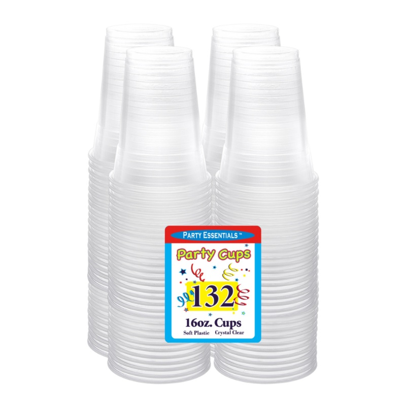 16 OZ. CUPS  CLEAR 132 CT.