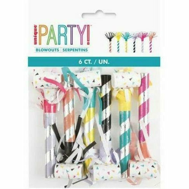 6 Fringed Party Blowouts