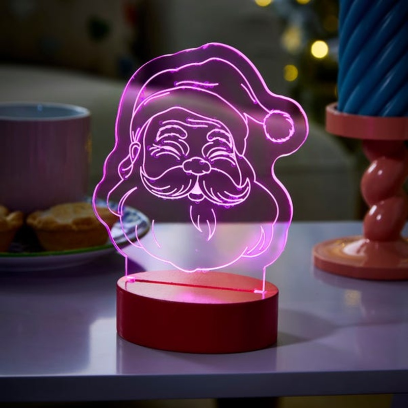 Sketched Santa Neon Light