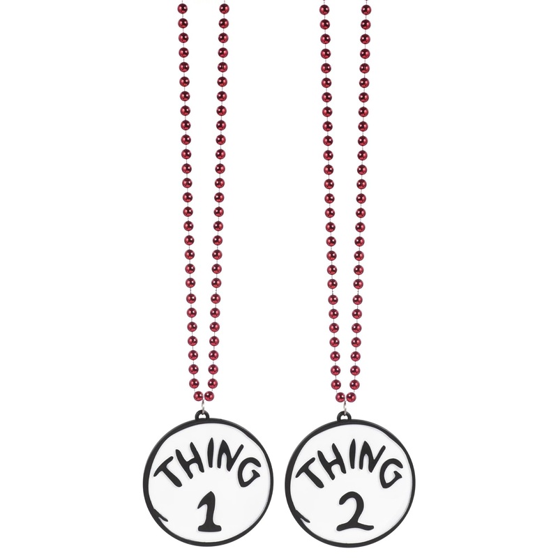 Thing 1 & 2 Reversible Bling Necklace