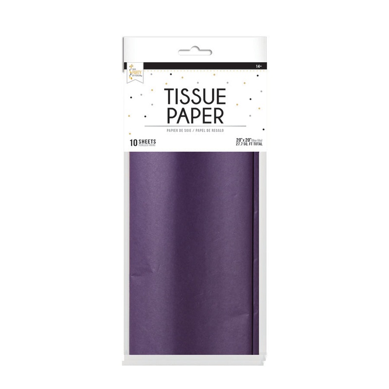 Tissue 10 Pack-20inX20in-Purple