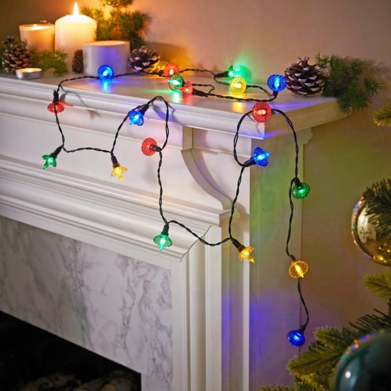 20 LED Retro Flower String Lights