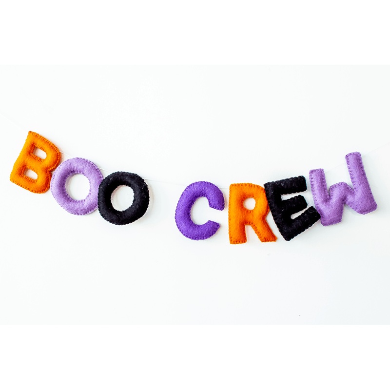 Boo Crew Wool Felt Garland