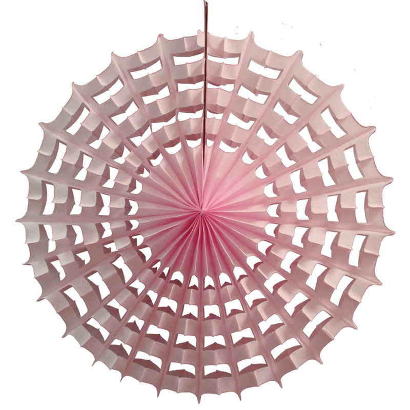 Tissue Paper Halloween Web Fan, 27″ – Pink