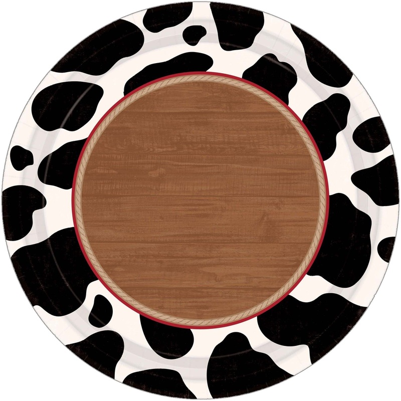 Yeehaw Round Plates, 7″