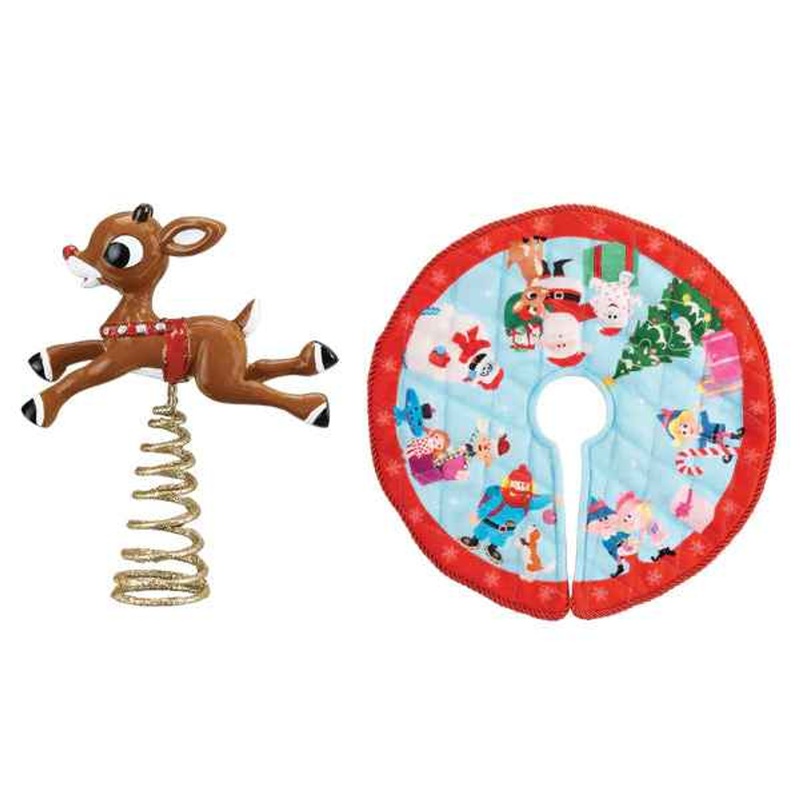 Mini Rudolf Tree Topper and Skirt