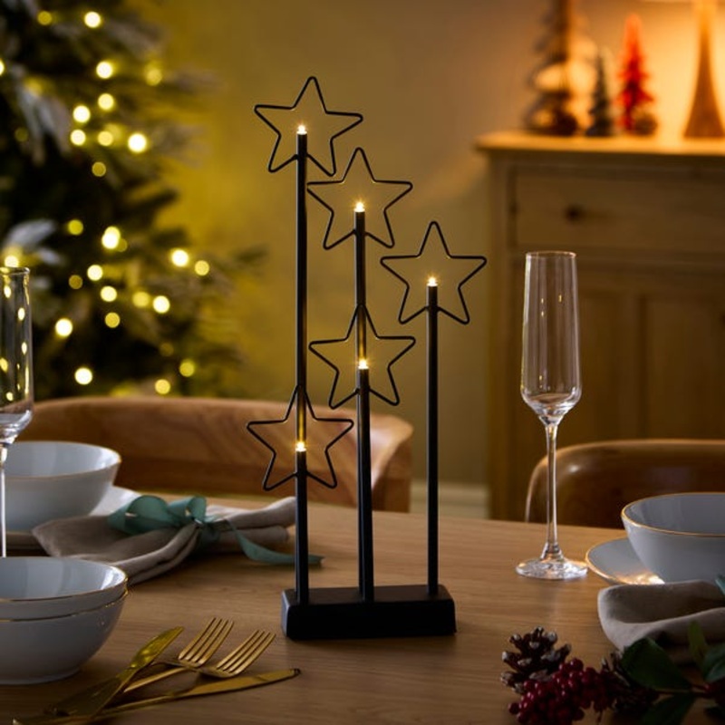 Star LED Candles Centrepiece