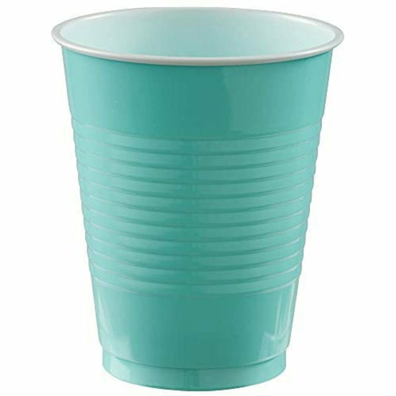 16 OZ PLASTIC CUP 20CT-ROBINS EGG