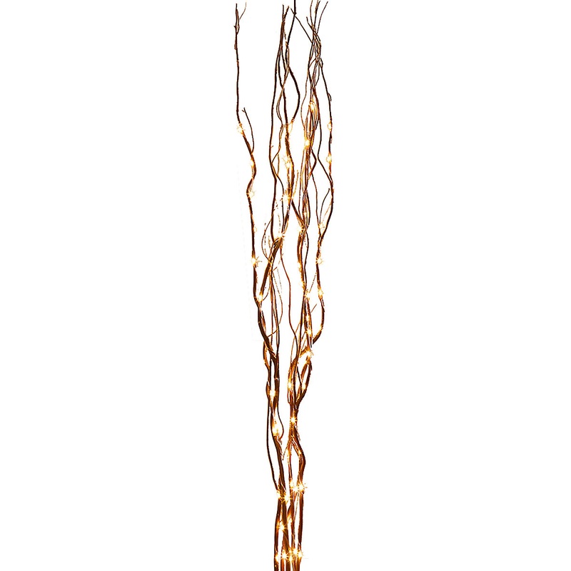 Warm white LED Lit Twigs Single christmas light (H) 1200mm