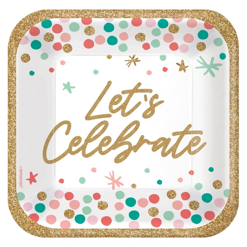 Wish Big Birthday 7″ Square Plates