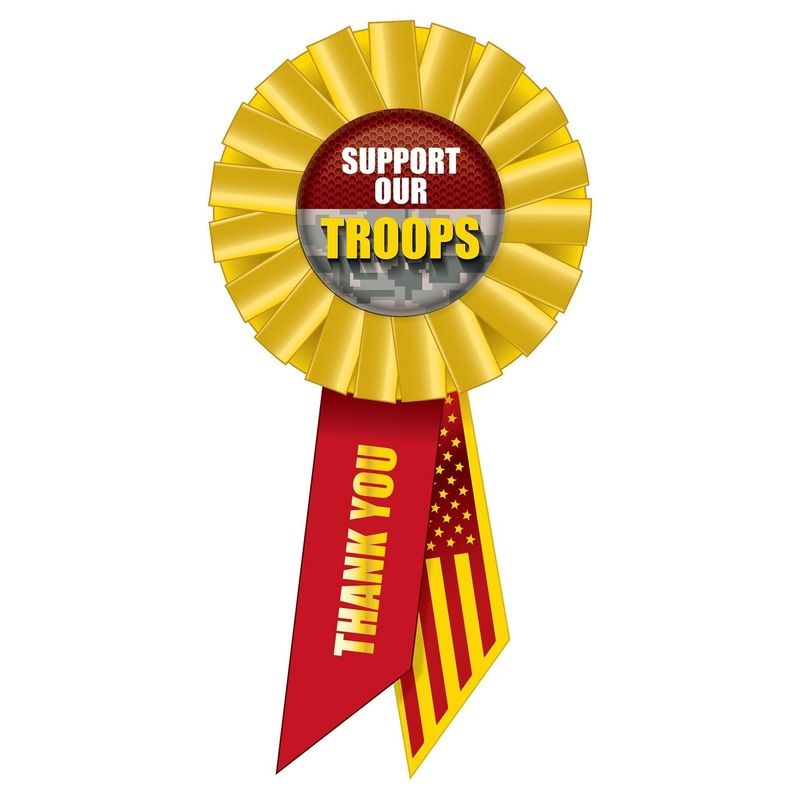 6 Pack Bulk Support Our Troops Rosette- Marines