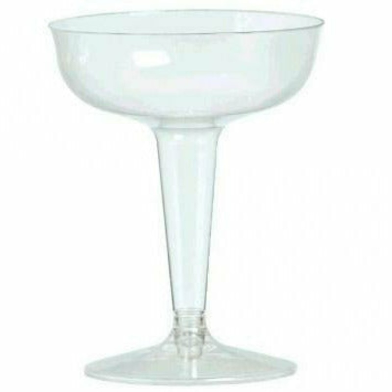 4 OZ CHAMPAGNE GLASSES CLEAR