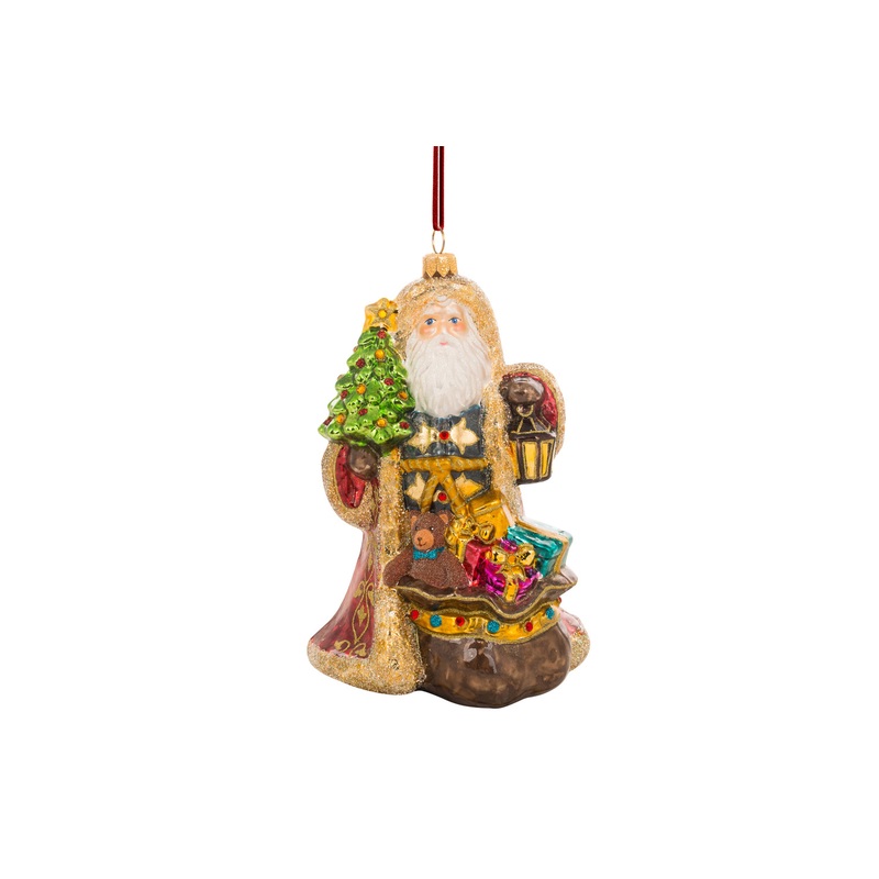 Huras Family 24K Gold Splendid Santa Ornament