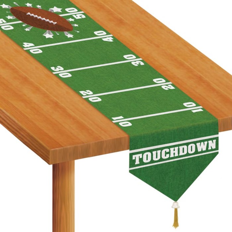 Printed Game Day Football Table Runner