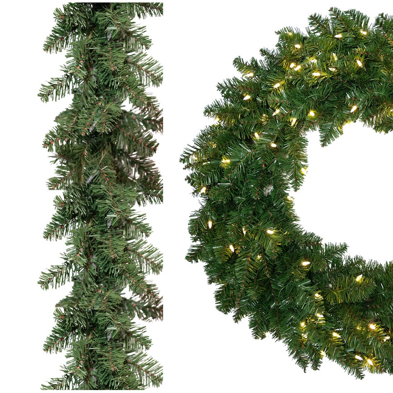 Finley Spruce Wreath & Garland