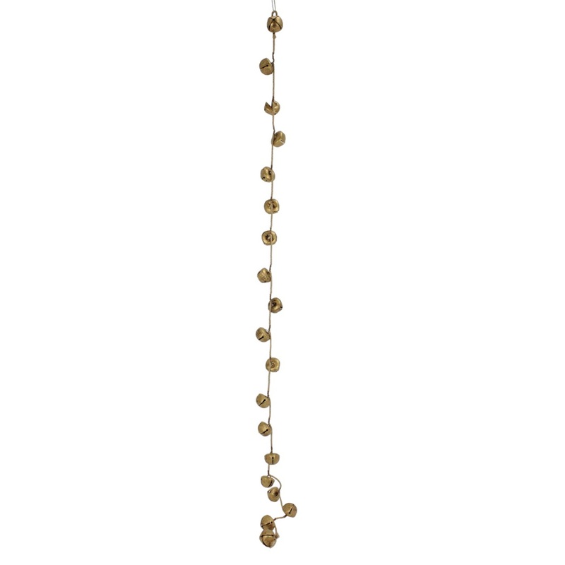 Gold Bell Garland 60″