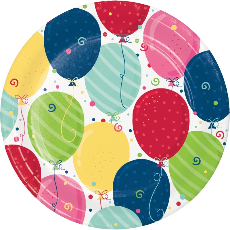 120 pc Bulk Festive Fun 10 pc Bulk Sturdy Style 6.75 Inch Dessert Plate