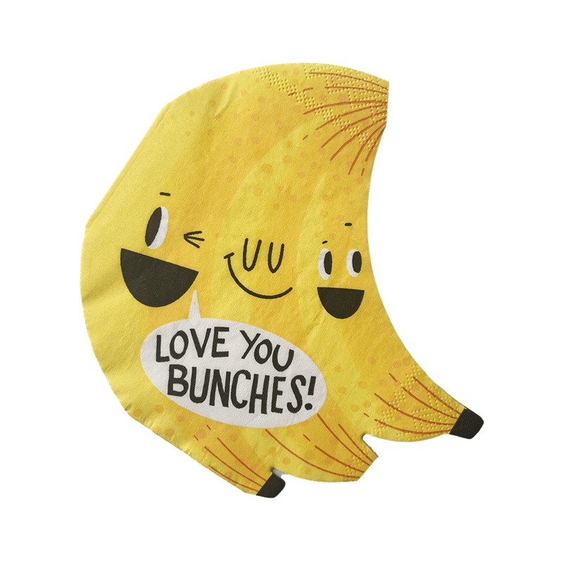 Bananas For You “Love You Bunches” Large Napkins