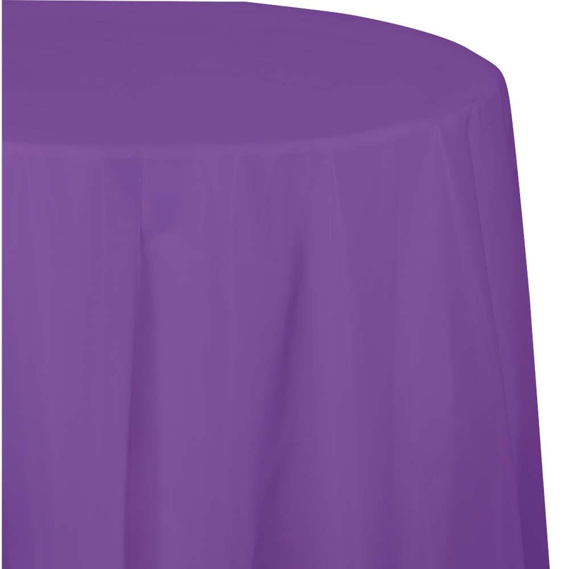 82″ Amethyst Plastic Table cover