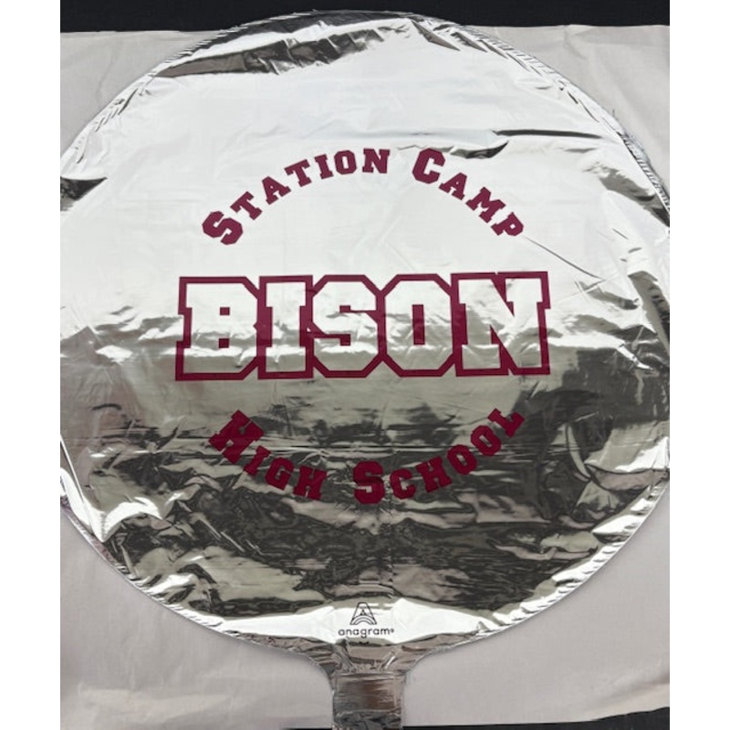 Station Camp High School Bison 17″ Mylar Balloon