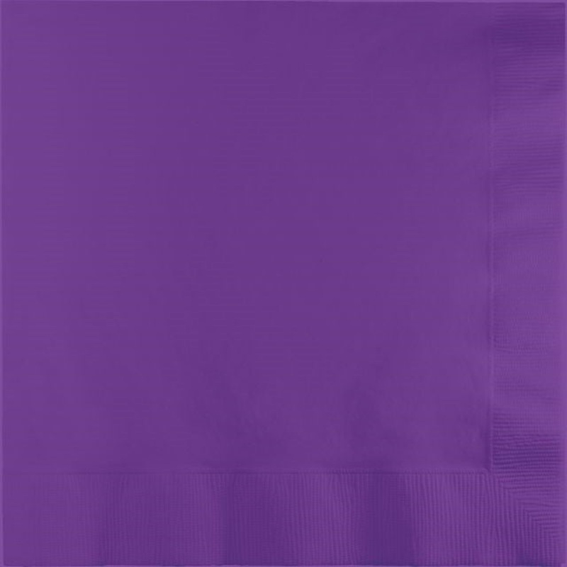 Touch of Color Lunch Napkins, 2-Ply, Amethyst, 50 Ct