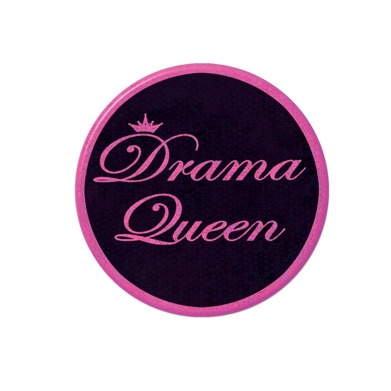 12 Pack Bulk Drama Queen Button