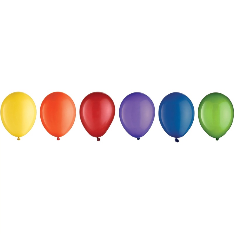 Assorted Solid Color Latex Balloons