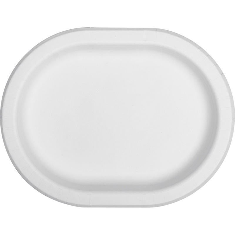 White Racetrack Oval Platters