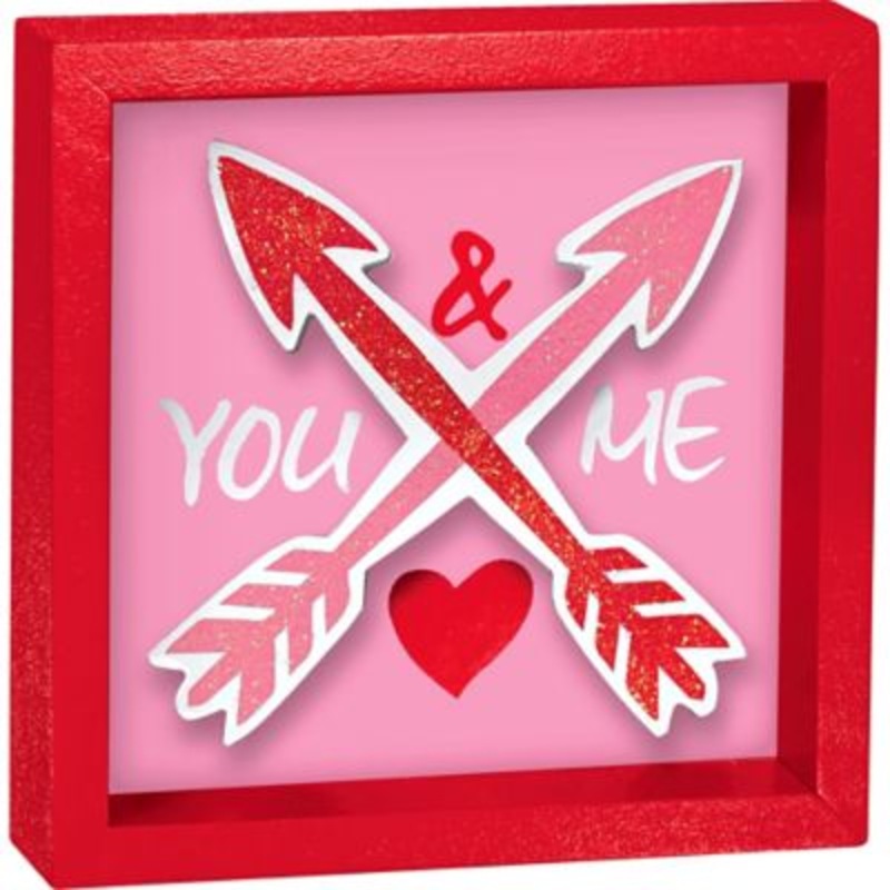 You & Me Block Sign Valentine’s Day