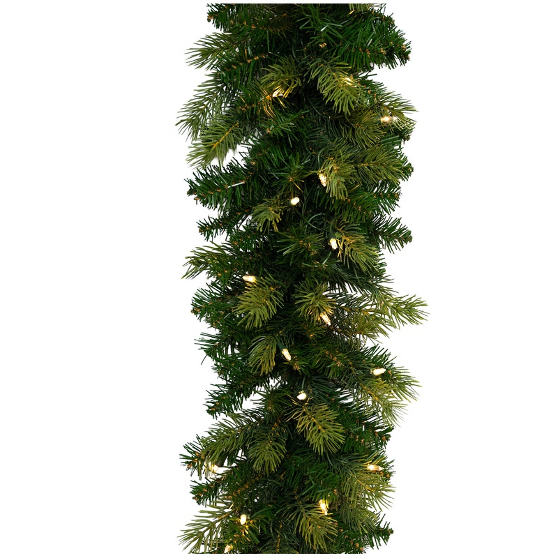 6′ X 14″ Annabelle Pine Garland – Battery Operated Clear LED