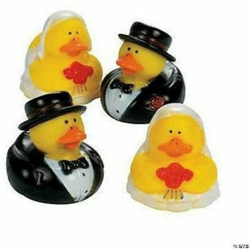 Bride And Groom Rubber Duckies