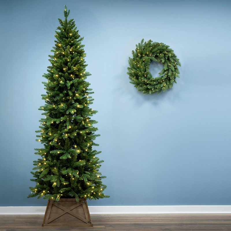 The 7ft Pre-lit Ultra Slim Mixed Pine Tree