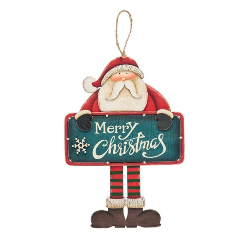 Wooden Santa Sign Hanger