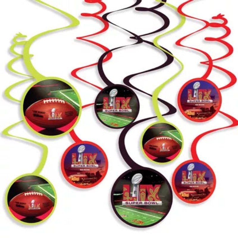 Super Bowl LIX Spiral Decorations Swirl