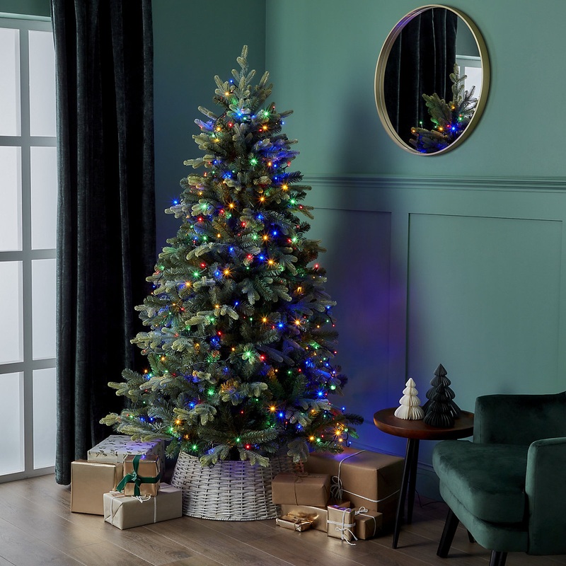 1500 Multicolour LED String lights With timer function & 54.97m Green cable