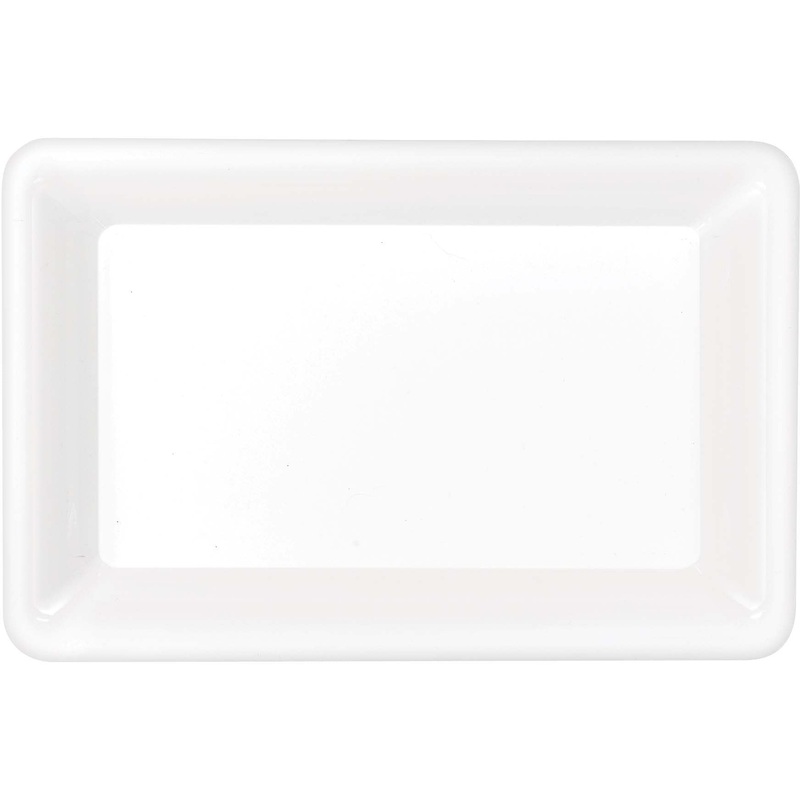 White Rectangular Tray