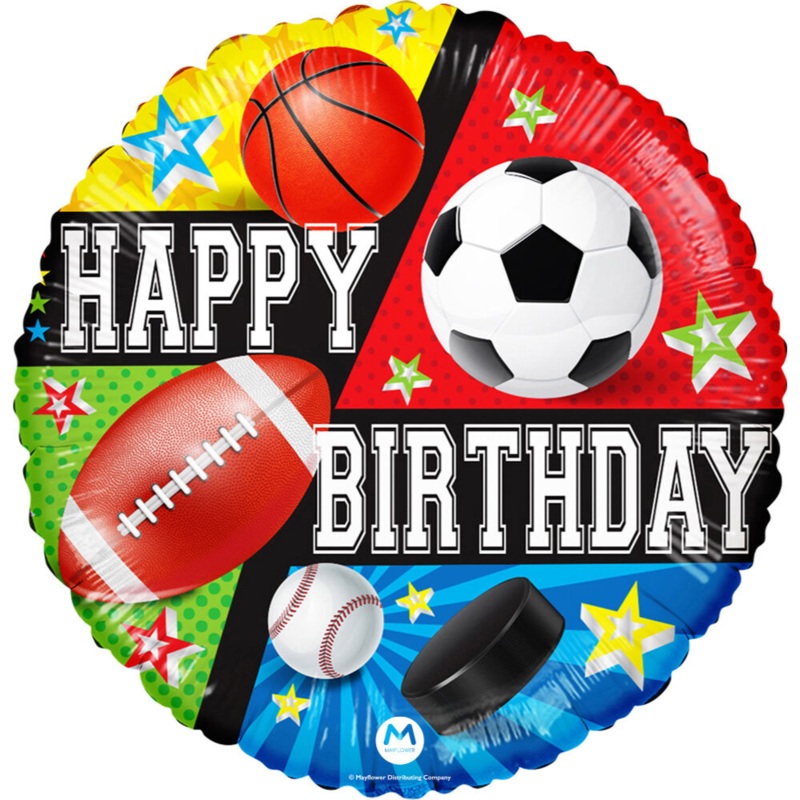 485 30″ Happy Birthday Sports